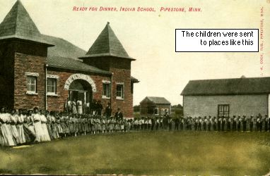 Children in boarding school.